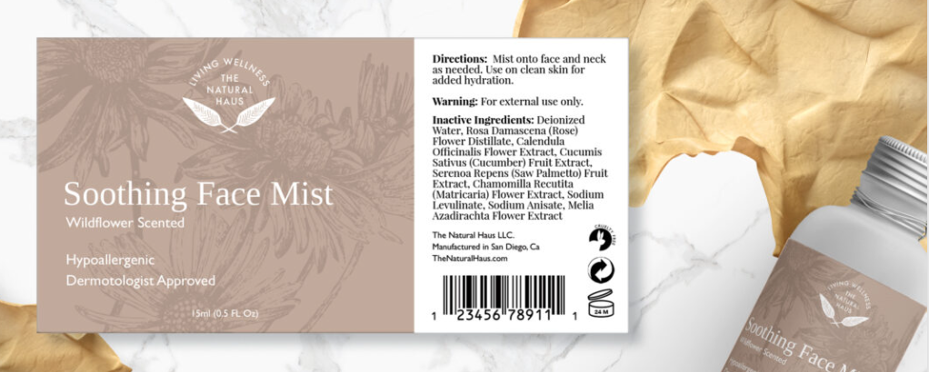 Skincare Label